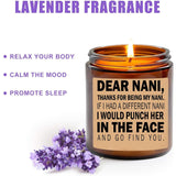 Nani Candle-Nani Gifts From Grandkids-I'D Punch Another In The Face-Fun Gag For Her-Mother'S Day Candle-Lavender Scented Candles,8Oz