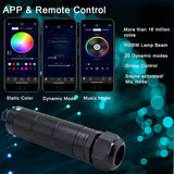 Car Use Starlight Headliner Kits, Rgbw 6W Fiber Optic Star Ceiling Light Kit 450Pcs 0.03In 9.8Ft, Bluetooth/App & Sound Activated Sensory Music Mode Home Roof Ceiling Decor