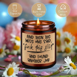 Scented Candles, Quit Job, Congratulations New Job Gifts For Women, Men - Funny Coworker Leaving Gifts For Women, Farewell, Going Away Presents For Coworker, Boss, Congrats On Newly Work