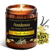 Vanilla Bean Odor Eliminating Candles | Vanilla Bean Scented Soy Candle For Home, Air Freshening & Cozy Vanilla Scent, Relaxing Home Scented Candles, Cozy Winter Candle Gift For Women & Men