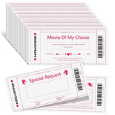 20 Pcs Love Vouchers For Him Her Valentine'S Vouchers For Sweet Couples Fun Date Night Cards For Husband Wife Boyfriend Or Girlfriend Couple Gift For Valentine'S Day, Anniversary(White)