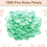 1000Pcs Artificial Rose Petals Fake Silk Flower Petals For For Wedding Party Proposal Anniversary Decoration, Mint Green