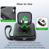 5000mAh Portable Power Bank with Built In USB C Cable Fast Charging Battery Pack for iPhone Galaxy