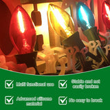 100Pcs Christmas Light Clips, All-Purpose Holiday Light Clips Outdoor Hang Gutter Hooks For C7, C9 Outdoor Christmas Decoration String Lights