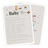 Baby Shower Games For Boy And Girl, 30 Magic School Baby Trivia Game Cards + 1 Answer Card, Magical Wizard Gender Reveal Party Decorations Supplies Favors-H05
