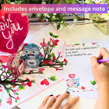 - 3D Owl Valentines Card, Pop Up Valentines Day Card For Wife, Husband, Him, Her, Girlfriend, Boyfriend, Adults | 6X8 In Romantic Valentine Pop Up Cards, Anniversary Cards With Envelope