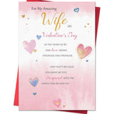 Valentines Day Card For Wife,Valentines Day Card For Her,Romantic Valentines Day Cards Gifts For Wife With Sweet Love Message