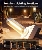 8 Pack Bright Solar Pathway Lights IP65 Waterproof Auto On Off Garden Landscape Lights