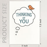 Thinking Of You Cards With Envelopes - Sympathy Cards For Loss Of Loved Ones - Sorry For Your Loss Card Bird Design - Grief Card 5X7 Inch