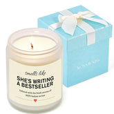 Writer Gifts For Women, Funny Author Gifts For Writers, Lavender Soy Wax Candle, Cool Writer Presents For Book Novelist, Screenwriter, Aspiring Literature Presents