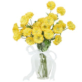 6Pcs Gerber Daisy Artificial Flowers, Realistic Silk Daisy Flowers For Wedding Centerpieces, Home Décor, Table Arrangements And Garden Cemetery Decor(Yellow)