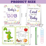 Baby’S First Abc Book Baby Shower Activity & Keepsake Game, A To Z Animal Coloring Cards With 24 Watercolor Pens, Fun & Interactive Baby Shower Game For Guests, Guest Book Alternative (Butterfly)