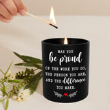 Thank You Gifts For Women Men - Be Proud Long Lasting Vanilla Lavender Candle 10Oz - Teachers Day Birthday Inspirational Appreciation Retirement Gifts For Coworkers Boss Employee Teachers Nurse