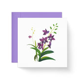 Purple Orchid With Deepest Sympathy Card, Condolences Greeting Card For Loss Of Mother, Father, Pet, Quilling Quilled Card With Envelop For Grief And Loss, Thinking Of You (Purple Orchid)
