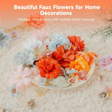 217 Pcs Mini Artificial Silk Flowers, Fake Rose Daisy Faux Flowers For Crafts, Rose Flowers Sunflower Daisy For Wedding Decoration And Daily Embellishment