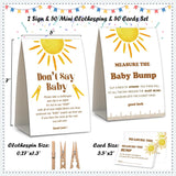 2 Here Comes The Sun Baby Shower Game,Don'T Say Baby Clothespin Games,Measure The Baby Bump,Baby Shower Decorations,Baby Shower Game Gender Neutral,Baby Shower Package,Funny Baby Shower Games-2