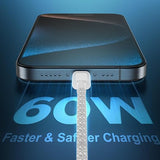 2 Pack 60W USB C to USB C Cable 6FT 10FT Fast Charging Cord for iPhone iPad MacBook Samsung