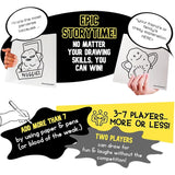 Hilarious Uncensored Adult Party Game | Fun Drawing Game For Terrible Artists, Fun Game Nights, Bachelorette Parties & Inappropriate Friends | Nsfw Card Game For Adult Groups 17+