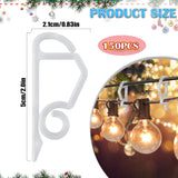 150 Pcs Christmas Light Clips Gutter Clips For Hanging Outdoor Lights Christmas Light Hooks Weatherproof For Christmas Decoration