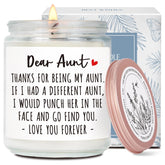 Lavender & Eucalyptus Scented Candle Gift For Auntie, Dear Aunt Thanks For Being My Aunt, Aunty Birthday Candles Gifts Ideas, Thanksgiving Christmas Wedding Mothers Day Candles For Auntie-11