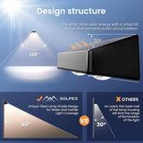8 Pack Solar Fence Lights IP65 Waterproof 9 Colors Color Changing LED Deck Lights