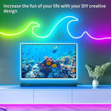 100FT RGB LED Neon Rope Lights App & Remote Control 24V IP65 Waterproof Flexible Strip Lights