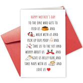 Funny Mothers Day Card From The Dog, Dog Mom Mothers Day Card, Dog Mother Day Card For Her Dog Mom Grandma, Mothers Day Gift For Dog Owner