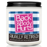 Retirement Gifts For Women Men - Lavender Scented Candle, Funny Retiring Farewell Gifts For Coworkers, Boss, Friends, Teacher, Family, Natural Soy Candles