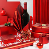 Red Metallic Wrapping Paper Roll, Solid Color Matte Gift Wrap Paper, Red Gift Wrapping Paper For Christmas Birthday Valentine'S Day Wedding New Year Holiday, 17 Inch X 33 Feet