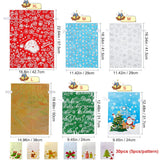 Christmas Drawstring Gift Bags Assorted Sizes,30Pcs Wrapping Bags Christmas Gift Sacks Xmas Goodie Bags For Birthday Holiday Party Favor