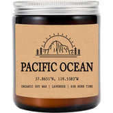 Pacific Ocean - California Scented Candle - Organic Soy Wax - Gift For Her - Gift For Him - New Home Gifts - Birthday Gift For Friend - National Park Gifts - State Candles