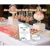 Green Eucalyptus Diapers Wipes Raffle,Diaper Raffle Tickets For Baby Shower,Gender Neutral Baby Shower Decorations,Baby Shower Centerpieces,Diaper Party Decorations,1 Sign&50 Diaper Raffle Cards -1