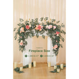 Spring Artificial Flower 7Ft Garland, Wedding Arch Backdrop Floral Arrangement For Sweetheart Head Table Reception Decor Runner (Dusty Pink)