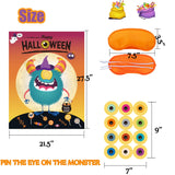 Halloween Party Games For Kids Halloween Game Pin The Eye On The Monster Game Activities Hallowee N Pin The Tail Games