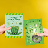 Happy St. Patrick'S Day Cards 12 Pack Assorted Greeting Notes Cards With Envelopes