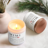 Mimi Gifts - Lavender Scented Candle, Grandma Christmas & Birthday Gift (7 Oz, White)