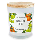 Tangerine Lime Jar Candle With Wooden Lid | Sonoma Collection, Large | Citrus, Fruit, Floral | 15.5Oz