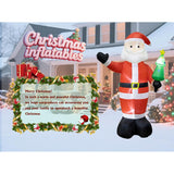 8Ft Inflatable Santa Claus Outdoor Christmas Decoration - Blow Up Santa Claus With Built-In Led Lights For Garden Lawn