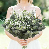 120 Pcs Mixed Artificial Eucalyptus Leaves Stems Bulk,Baby Breath Artificial Flowers Bulk With Eucalyptus Leaves Greenery Stems For Diy Bouquets Wedding Floral Home Decor (Green-120Pcs)