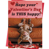 Funny Dog Valentines Day Card – Cute And Happy Valentine’S Day Card For Him Or Her – Fun Valentines Gift For Men Women, Boyfriend, Girlfriend, Husband Or Wife