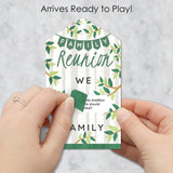 Big Dot of Happiness Family Tree Reunion - Family Gathering Party Game Pickle Cards - Conversation Starters Pull Tabs - Set of 12