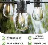 S14 Outdoor String Light Bulbs 1W 2200K Warm White Replacement Patio Bulbs E26 Base 24 Pack