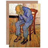 Van Gogh Old Man In Sorrow On Threshold Eternity 1890 Greetings Card