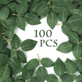 100Pcs Bulk Fake Leaves Greenery Leaves Artificial Fake Rose Flower Leaves For Diy Wedding Bouquets Centerpieces Party Decorations