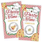 Pizza Party Scratch Off Game Cards?32 Pcs? Wedding Bridal Baby Shower Scratch Off Cards Activity For Christmas Thanksgiving Raffle Tickets Family Holiday Games Supplies For Kids Adults