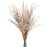 10 Pieces 29.5" Long Of Artificial Flowers Fake Flowers, Artificial Flowers For Wedding Home Office Party Hotel Indoor Or Yard Decoration(White) (10, White)