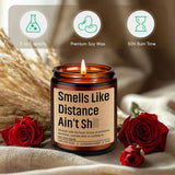 Scented Candle, Long Distance Relationship Gifts For Him, Her - Gifts For Long Distance Boyfriend, Girlfriend, Couple - Funny Valentines Day, Birthday, Deployment Ideas For Bf, Gf, Best Friend