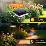 4 Pack 30 Inch Solar Garden Pathway Lights IP65 Waterproof Swaying Yard Lights