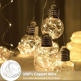 200 LED Wishing Ball Curtain Lights Warm White Window String Lights with Remote USB Battery Powered Twinkle Globe Fairy Lights for Bedroom Wedding Christmas Decor