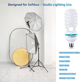 135W CFL Daylight Spiral Light Bulb 5500K E26 E27 Photography Softbox Lighting Bulb